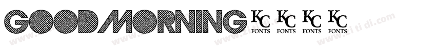 good morning字体转换